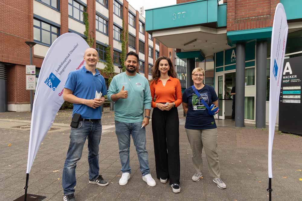 Christoph Janetzko, Missagh Ghasemi, Isabelle Sarajan und Claudia Peters