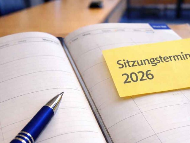 Übersicht der Sitzungstermine 2026